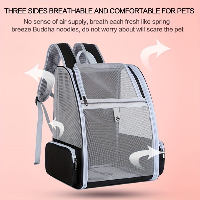 Airline Approved Pet Carrier Backpack Dogs Cats Fully Temu