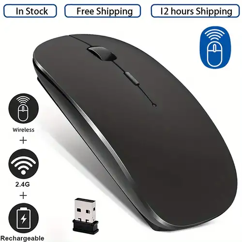 Mini Mouse Wireless, Mouse Silenzioso Wireless 2.4G, Adatto Per PC
