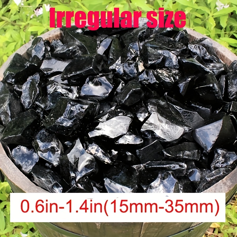 GRANDES Piedras Naturales De Obsidiana Negra Rugosa Cristal, 59% OFF