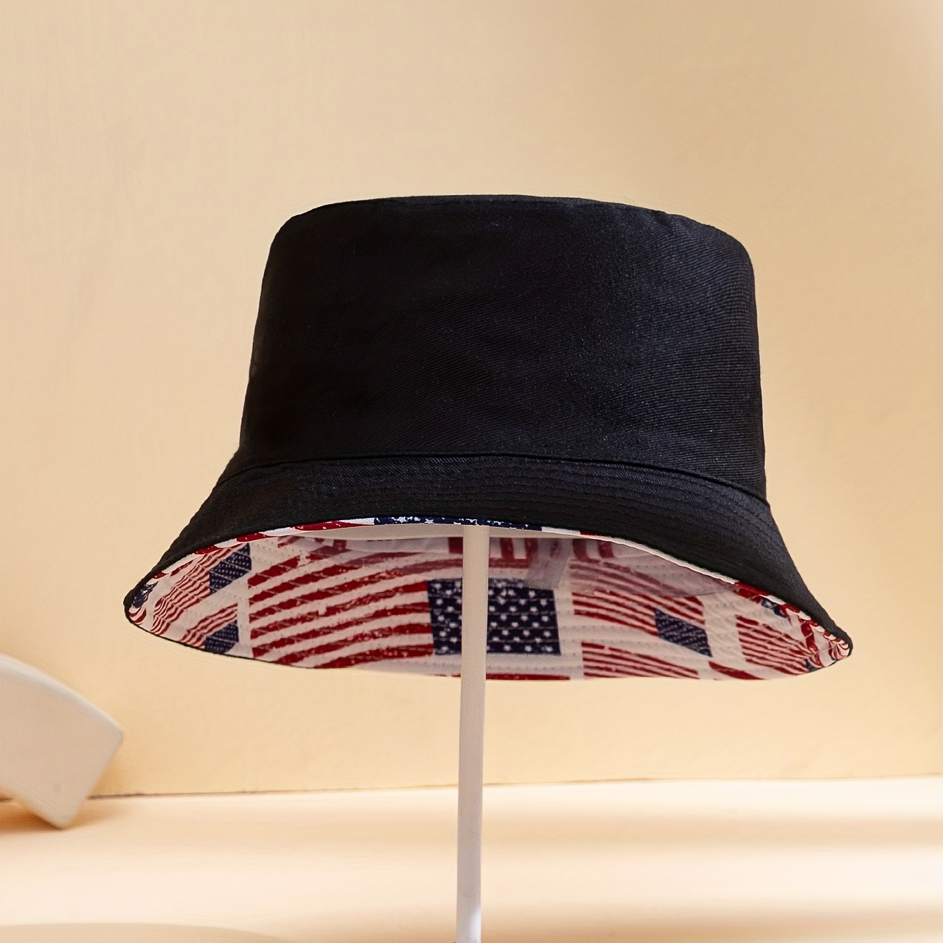Usa Flag Print Bucket Hats Reversible Packable Unisex Basin - Temu