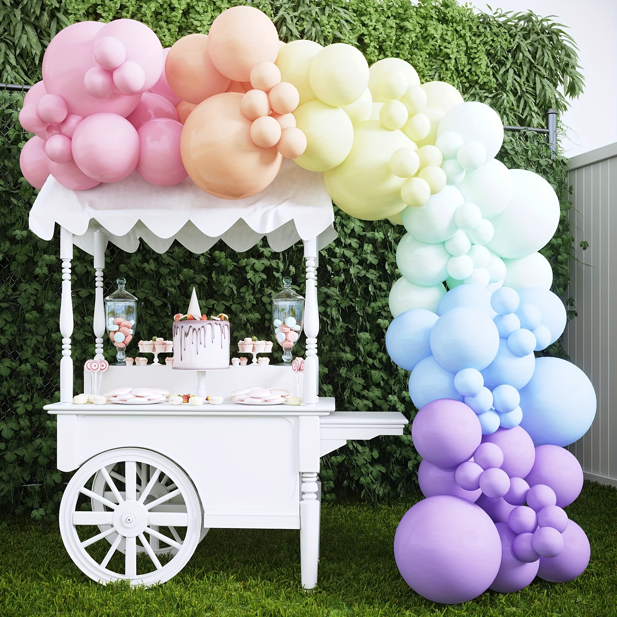 Arco globos pastel XL - Fiestas de Cuento