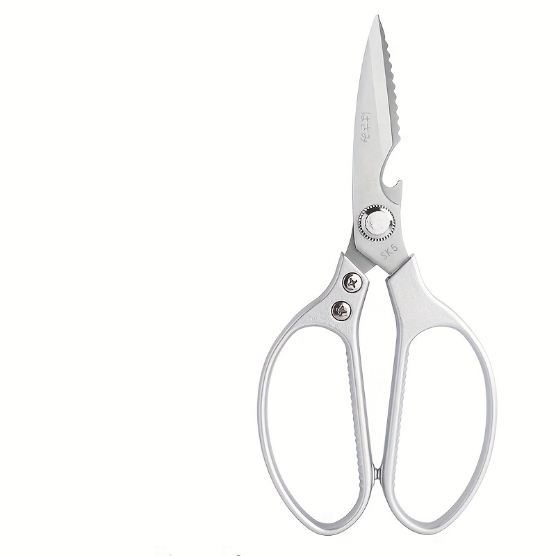 Professional Stainless Steel Kitchen Scissors With Aluminum - Temu