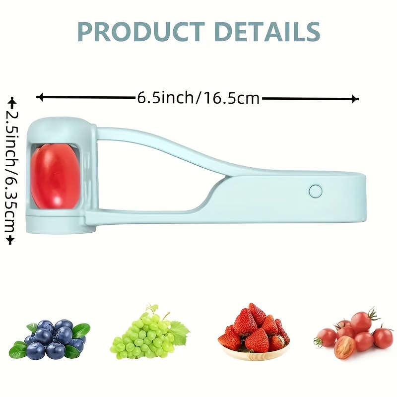 1pc Grape Slicer Creative Kitchen Tool Grape Slicer Fruit Small Tomato  Cutter Slicer, Manual Cut Gadget for restaurants/supermarkets/food trucks