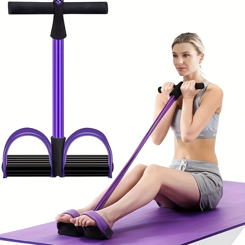 SILENCIO Resistance Band 4-Tube Yoga Pedal Puller Resistance Band Elastic  Pull Rope Equipment Multifunction Tension Rope For Abdomen,Waist,Arm,Yoga  Stretching Training Men&Women(Multi)Rubber+Abs : : Sports, Fitness  & Outdoors