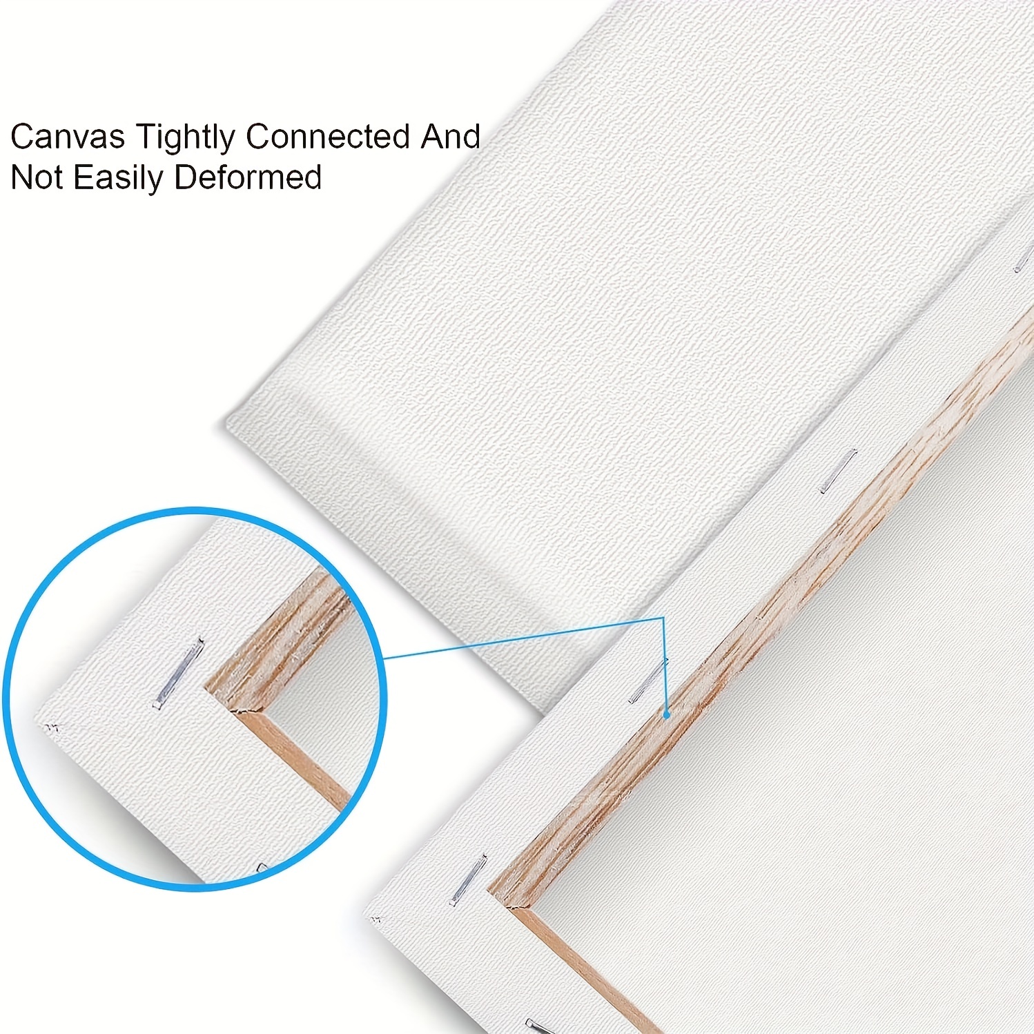 Canvases For Painting Stretched Canvas 100% Cotton Square - Temu
