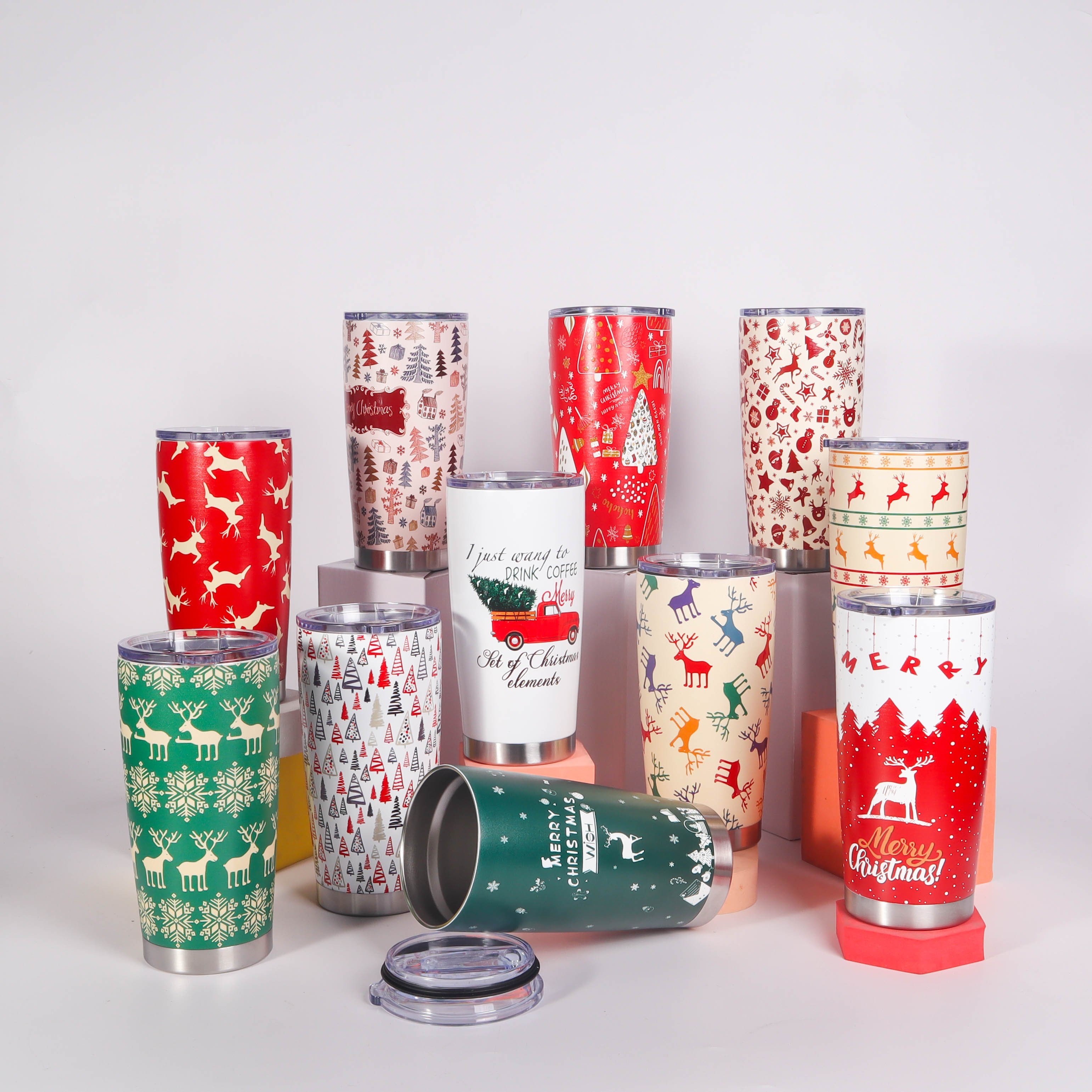 Christmas Tumbler Stainless Steel And Double Wall Insulated - Temu