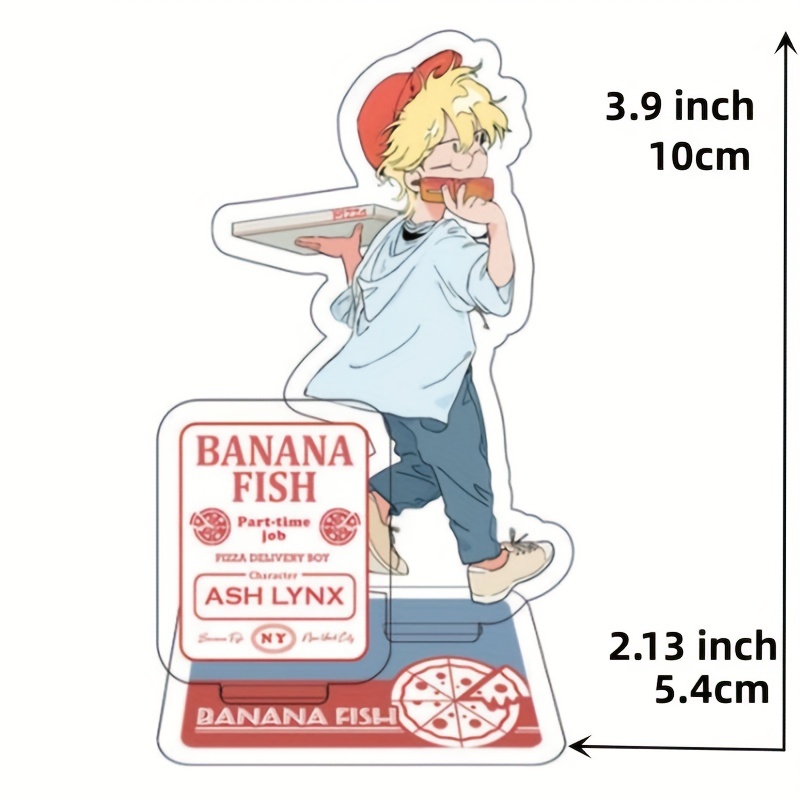 Anime Stand banana fish Ash Lynx Okumura Eiji Acrylic Figure Display  Desktop Decoration 15cm