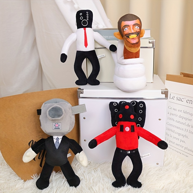 Skibidi Toilet Peluche Toy, Jouet en peluche Haut-parleur en peluche pour  enfants