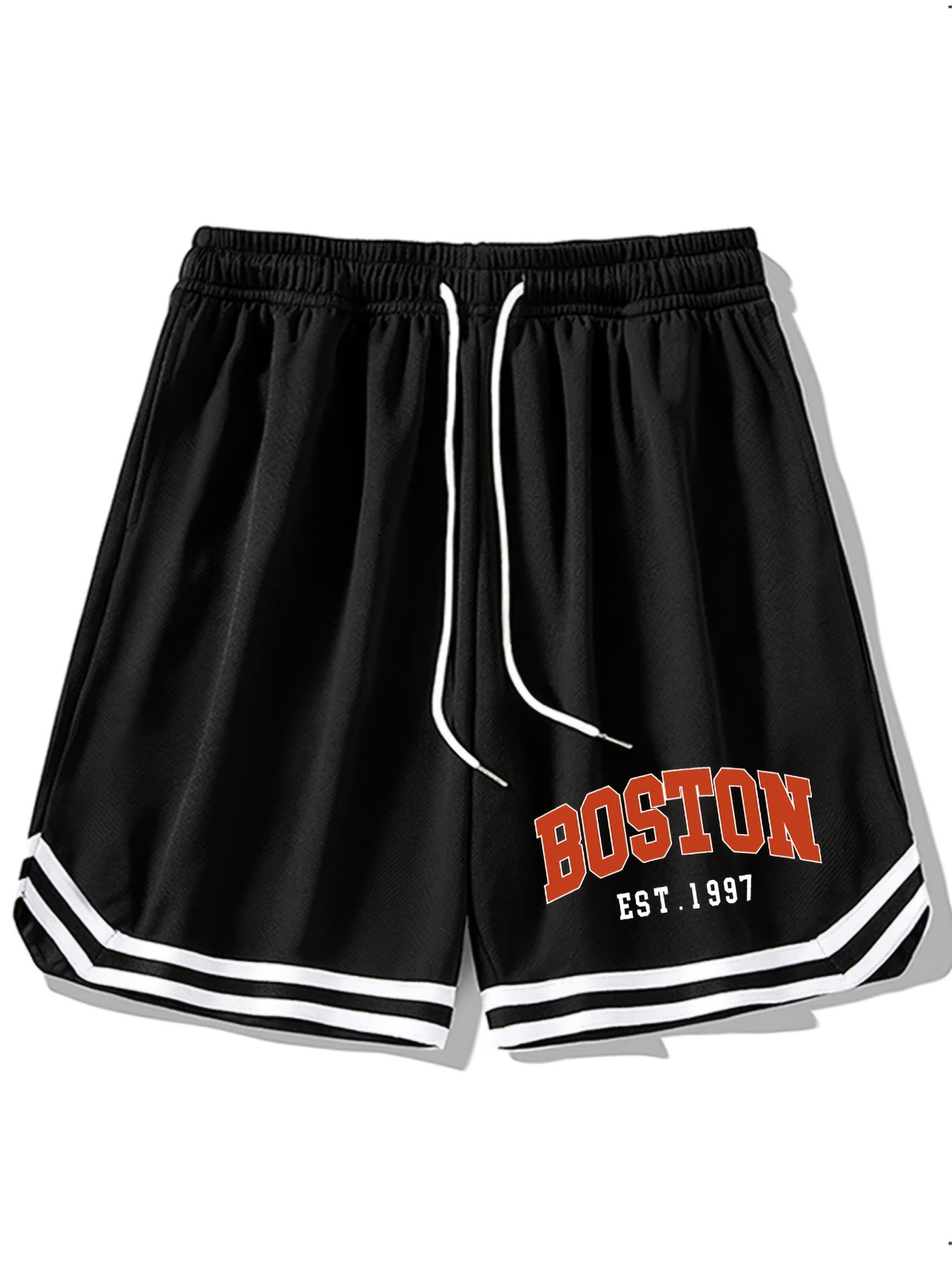 Summer Mens Shorts Los Angeles Striped Athletic Basketball