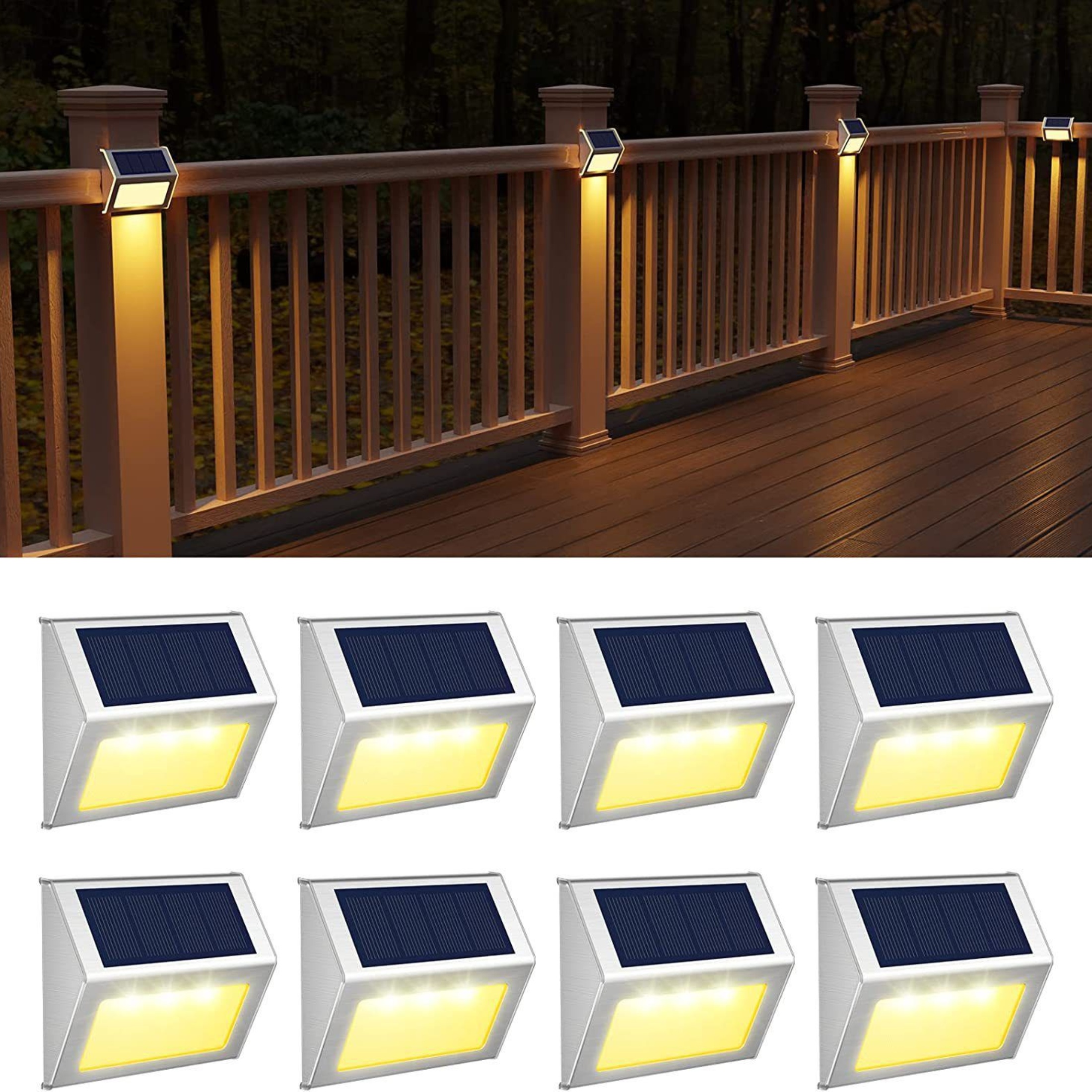 Small solar lights for shop fence