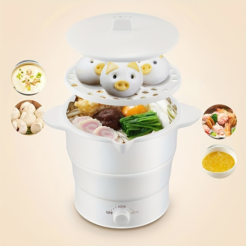 Vinnsels Mini Rice Cooker - Nonstick Inner Pot, Portable & Travel-friendly,  Ideal For 2-3 Cups Of Uncooked Rice - Temu