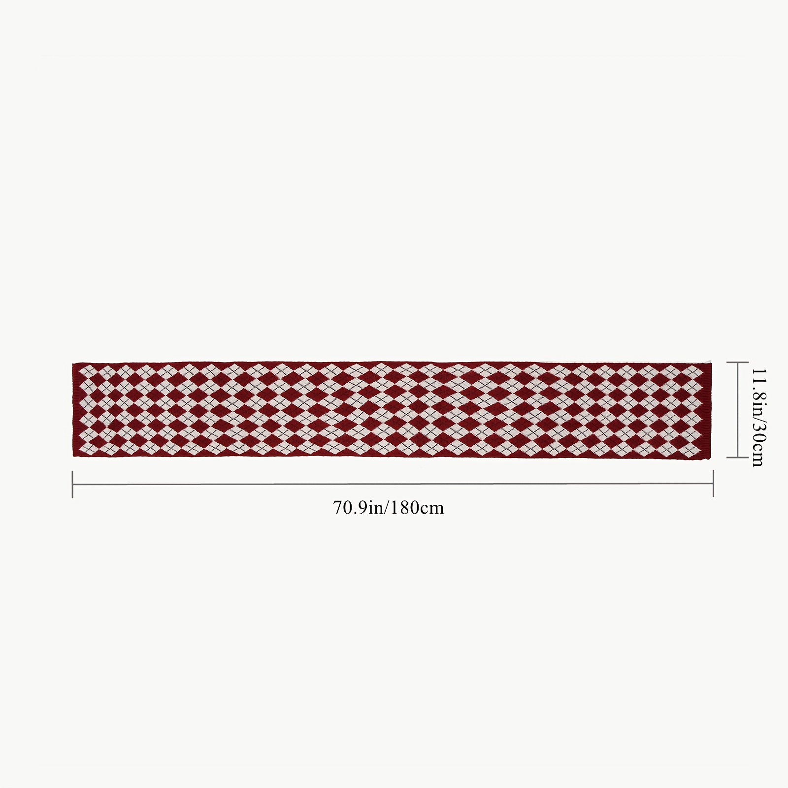 Long Red Scarf Christmas Year Style Women
