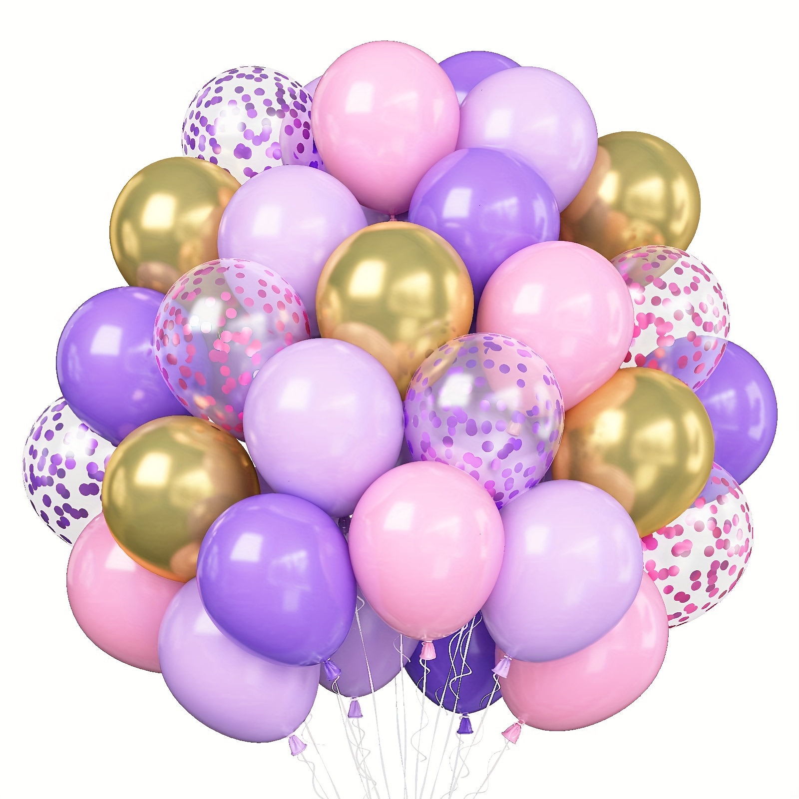 PURPLE and Gold Balloons Purple Gold Birthday Party 