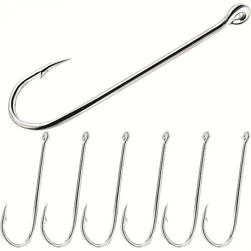 BAMILL 20Pcs Titanium Alloy Fishing Hook Barbed Fish Hooks with Line Fish  Tackle Tools