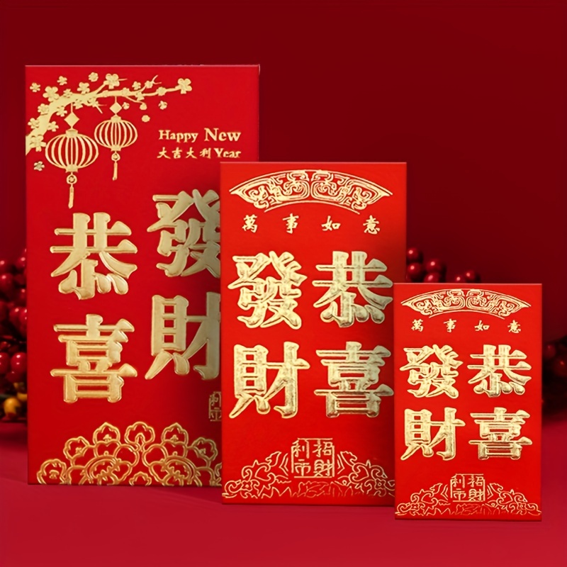 6Pcs Delicate Red Envelopes Chinese Red Envelope Cute Envelopes for New  Year