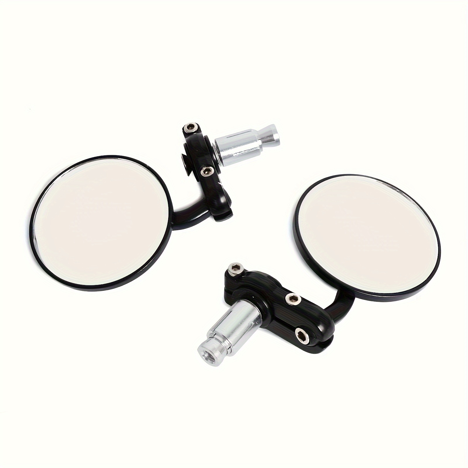 Universal Motorcycle Rear View Mirrors Round Folding Bar End