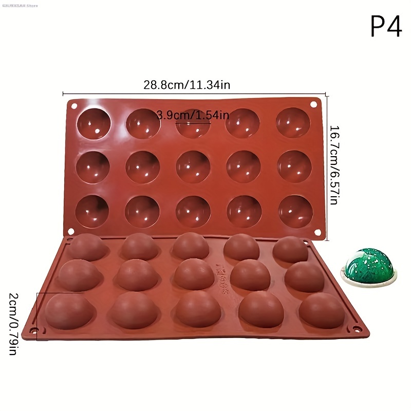 Half Ball Silicone Mold for Chocolate Truffles Desserts Cake