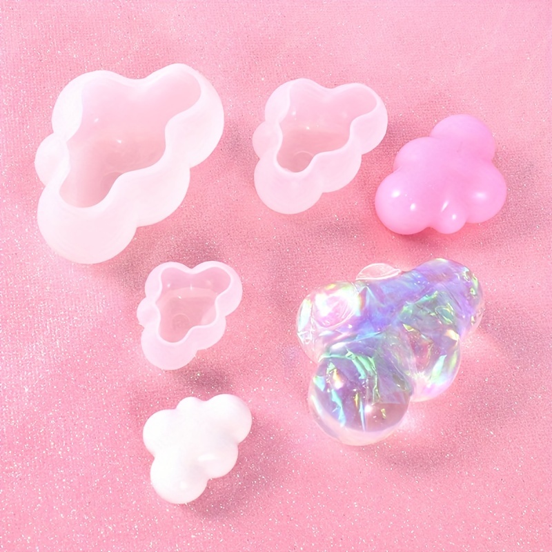 3d Cloud Shape Silicone Mold Diy Cloud Resin Cake Food Jelly - Temu