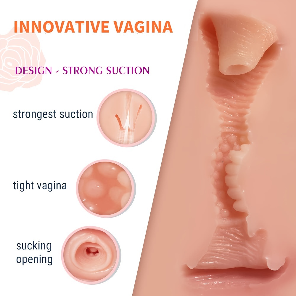 5.5LB Sex Doll Sex Toys for Men, Large Male Masturbator Pocket Pussy Adult Male Sex Toys Dolls with Super Soft Boobs, 3D Textured Vaginal and Anal Tunnel Adult Sex Toy & Games