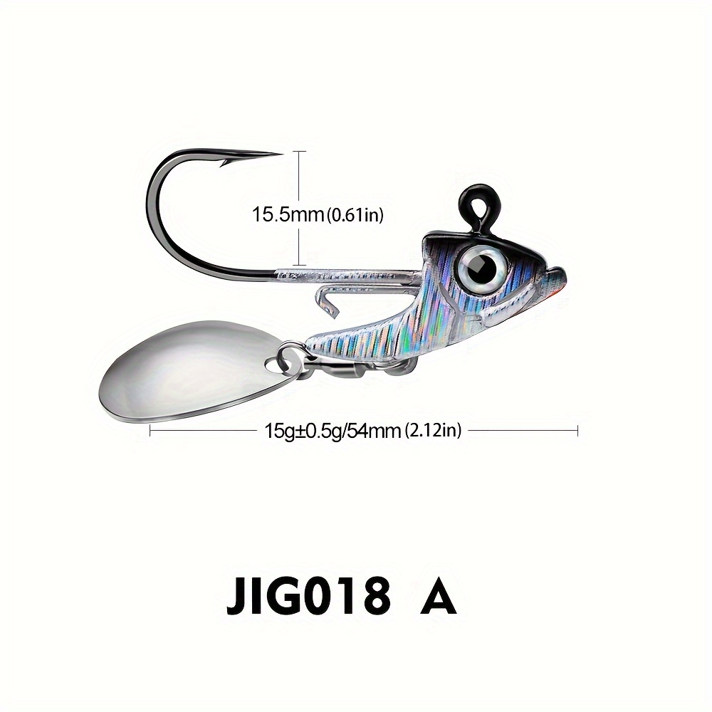Jig Head Fishing Hooks 7.5g 10.5g Exposed Barbed Hooks - Temu