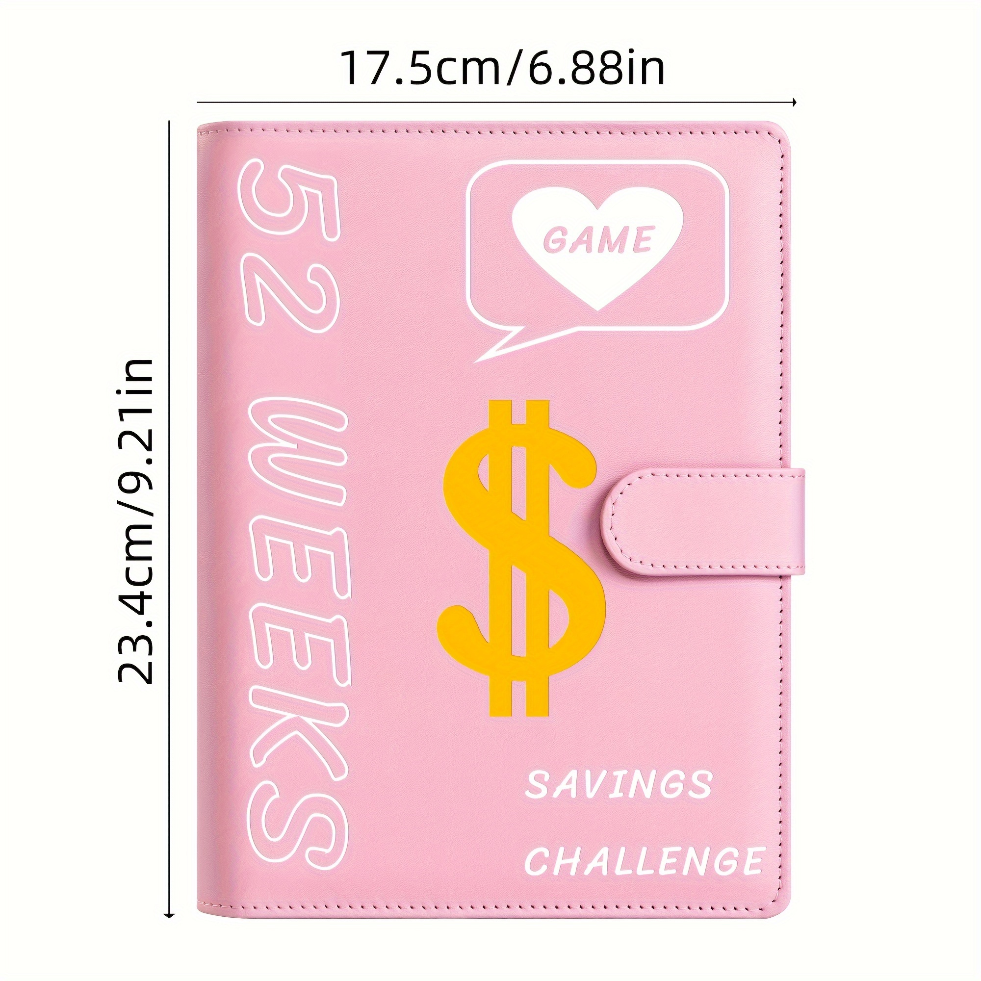  SKYDUE Carpeta de desafío de ahorro de dinero de 52 semanas,  carpeta de ahorro de dinero A6 con libro de desafíos de ahorro y sobres de  efectivo, ahorra $1,378 : Productos