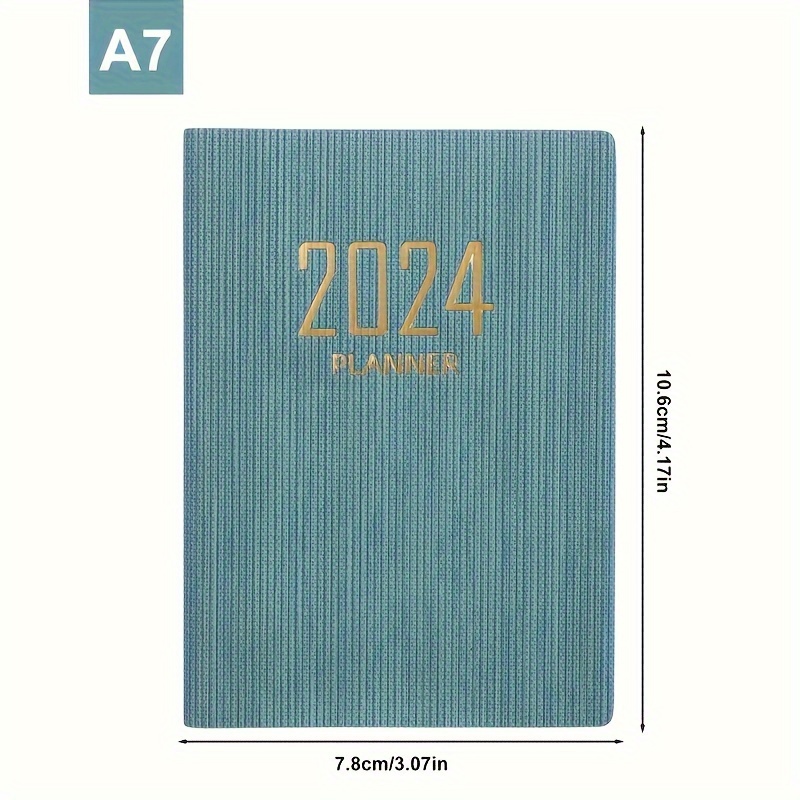 Spot 2024 English Schedule A7 Daily Plan Notebook Planner Book