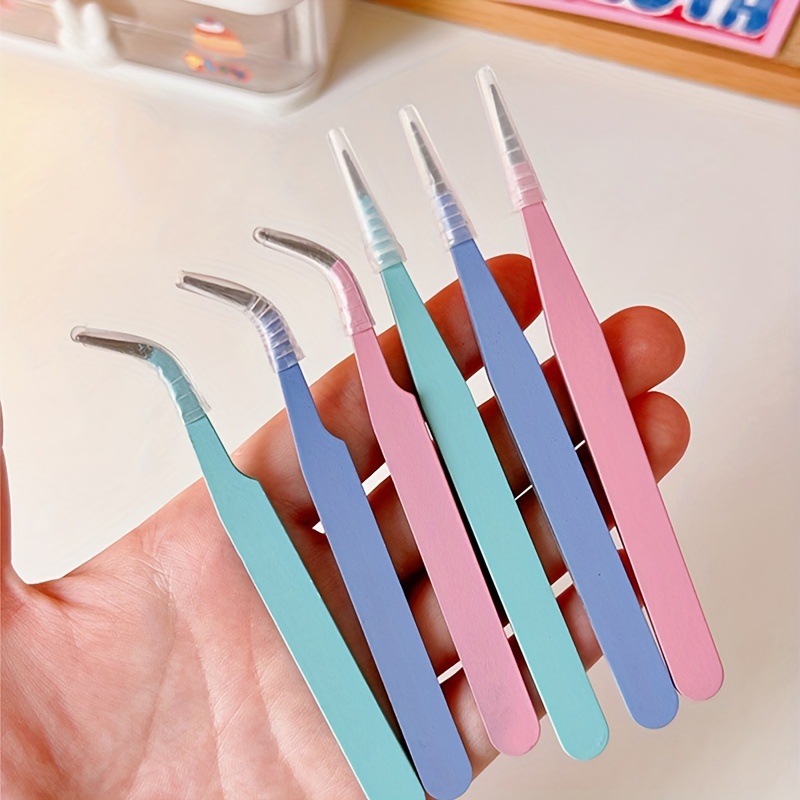 Colorful Stainless Steel Tweezers for Scrapbooking Sticker Application  Tools, Journaling Tweezer, Nail Art Tweezers, Jewelry Picking Tool 