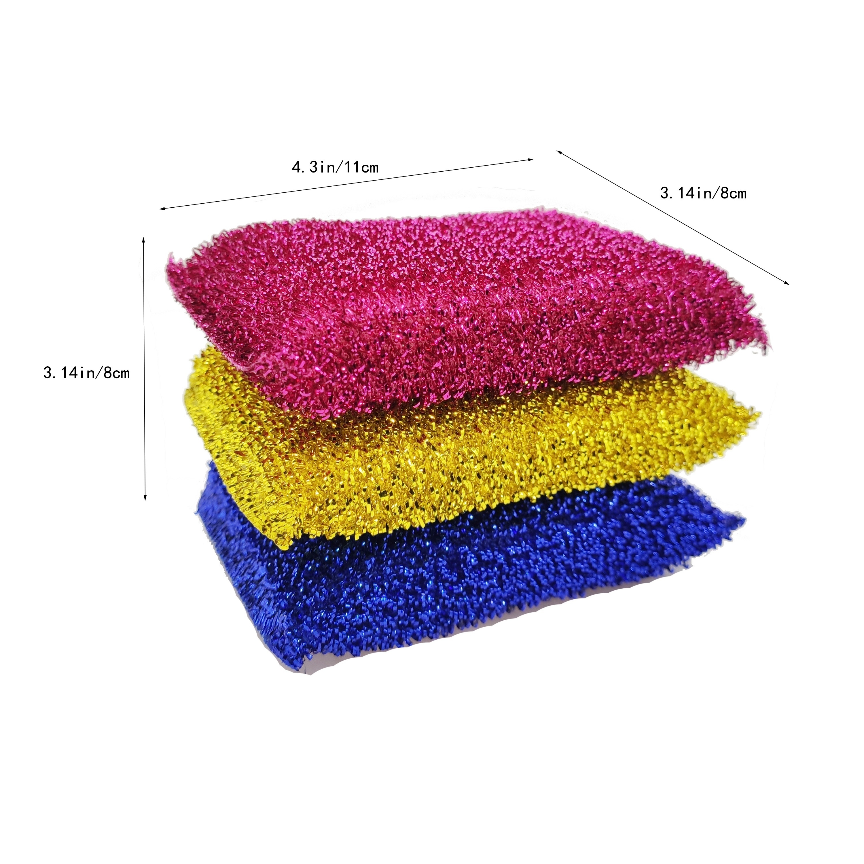 HAY Sponge dish cloth, blue - red, 3 pcs