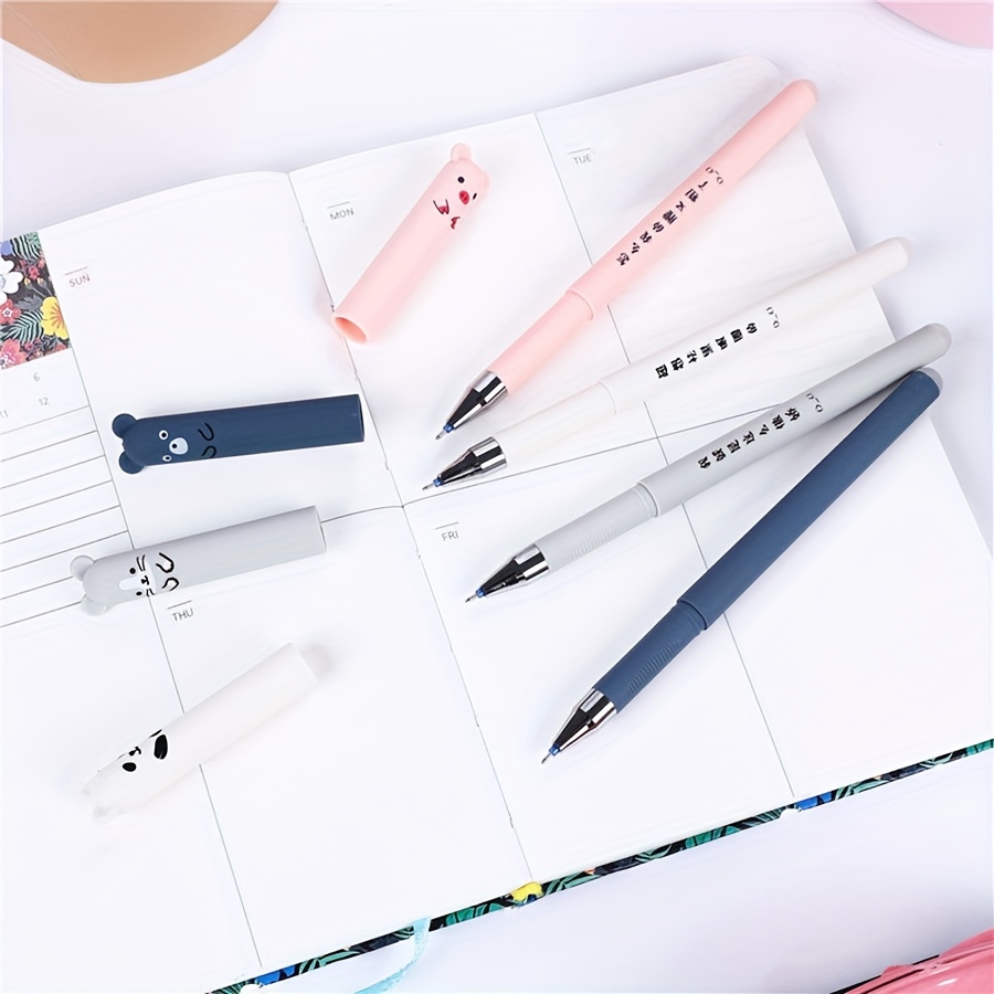 30 Pcs/set 0.35mm Kawaii Erasable Pens for Writing Notebooks Girls Cute Gel  Pens Office Accessories School Supplies Stationery