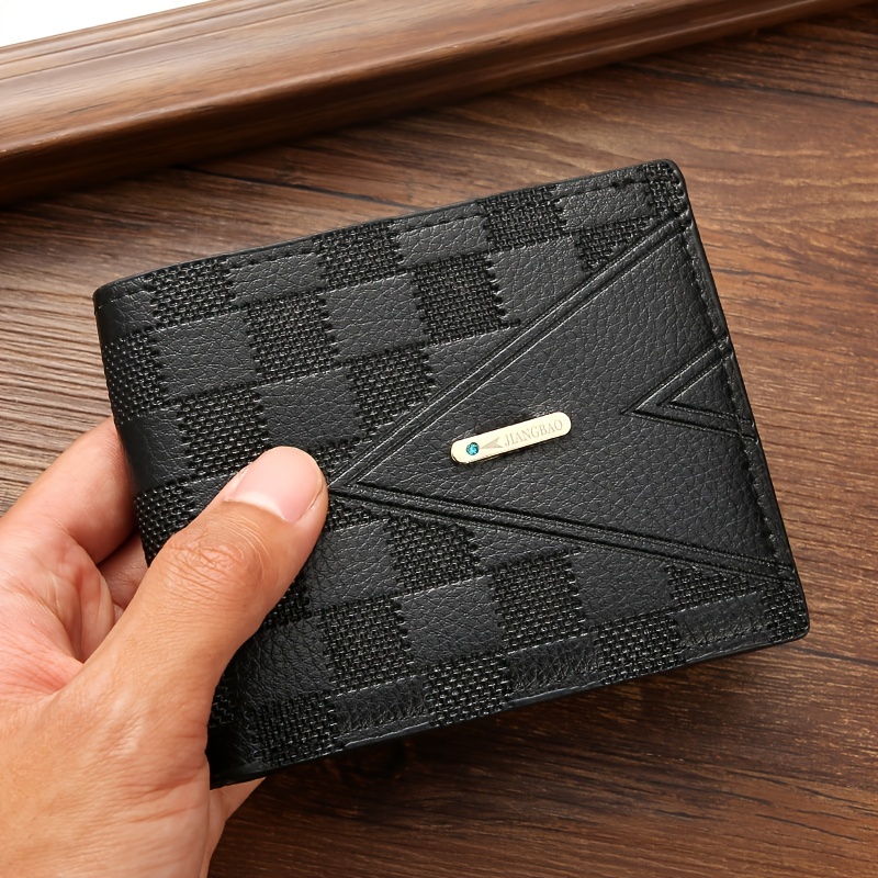 Men's Wallet Short Business Money Clip Horizontal Multi-card