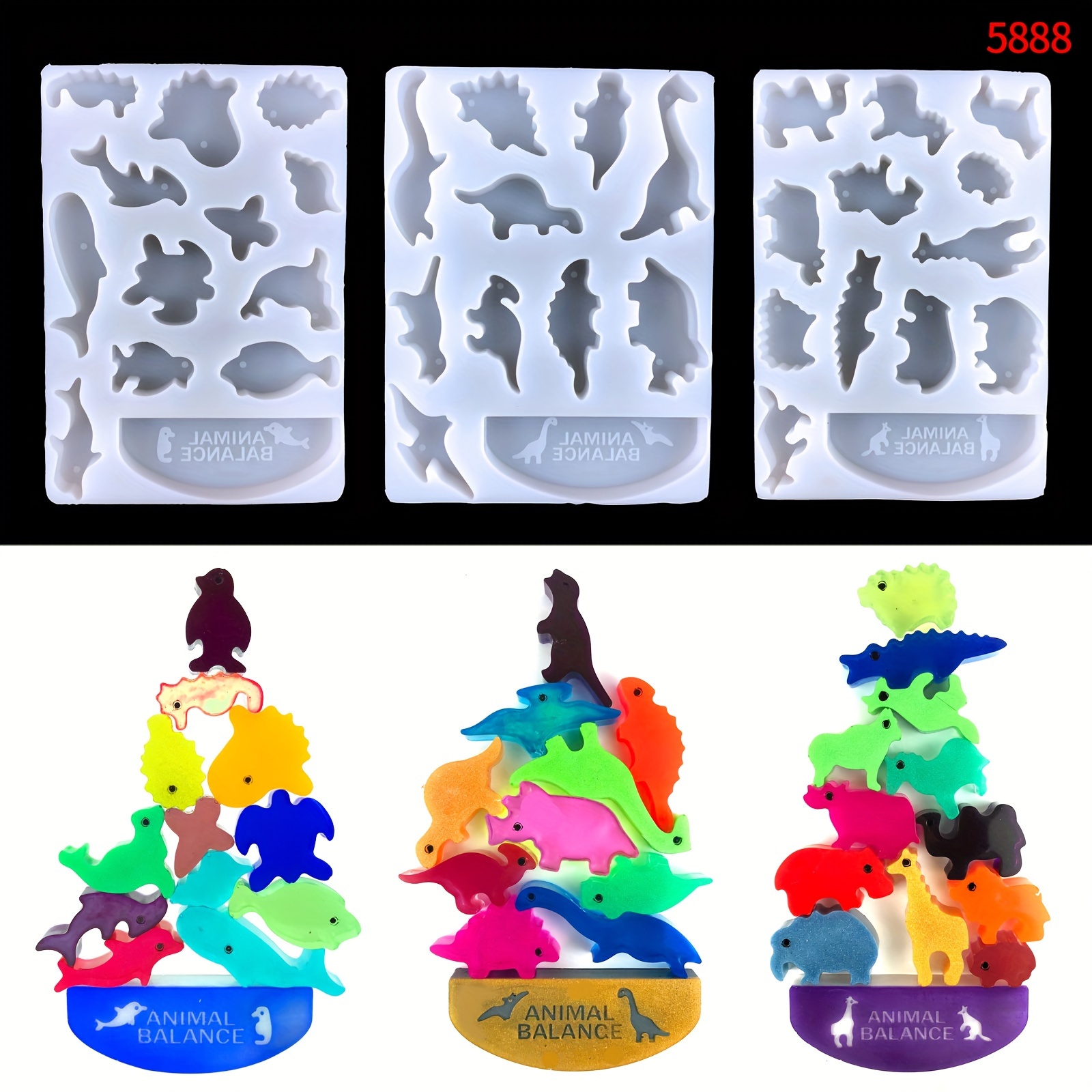 Building Block Puzzle Mold DIY Block Ice Cube Tray Cake Decorating Mold 1pc  Set