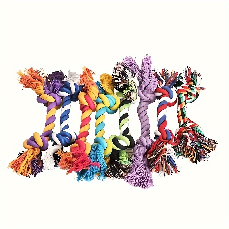 

1pc Teeth Cleaning Rope Knot Pet Toy, Dog Chew Durable Toy For Cat And Dog Teeth Cleaning Supply