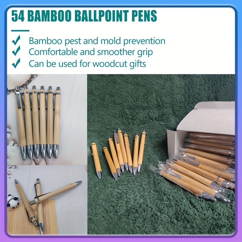 Renawe Best Wooden Gel Pen Gift Set with Handmade Rollerball Pen Holder Box and Refills, Business Ballpoint Pen with Fancy Pen Display