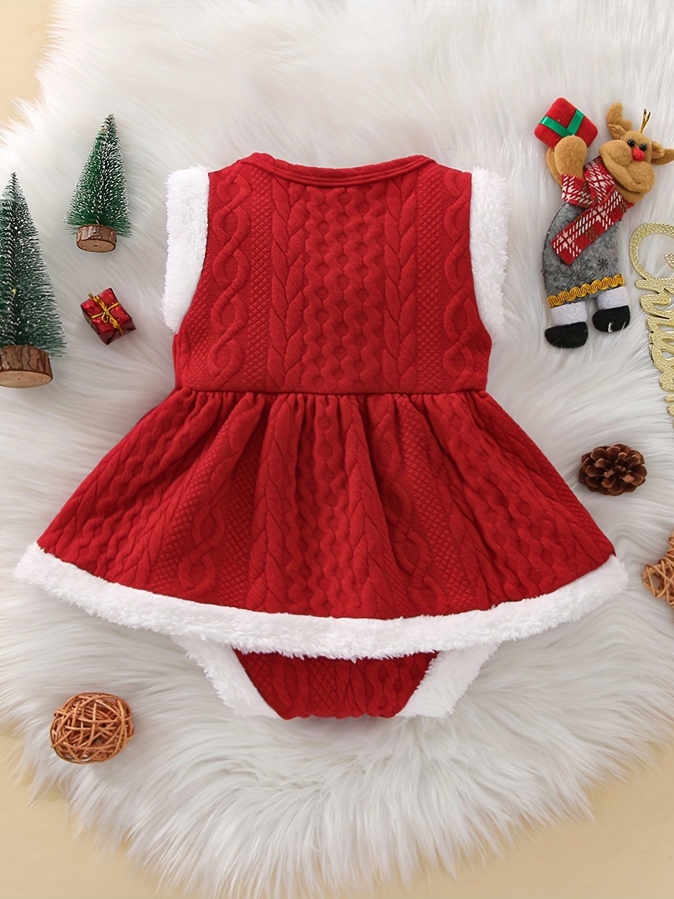 Vestido navideño bebe online niña