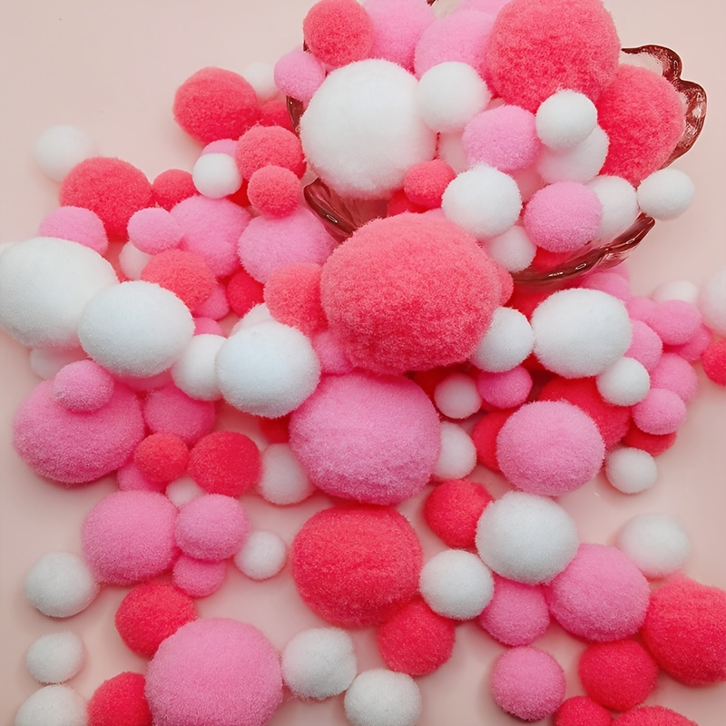 Multicolor High Elastic Pom Pom Balls Multifunctional Fuzzy - Temu