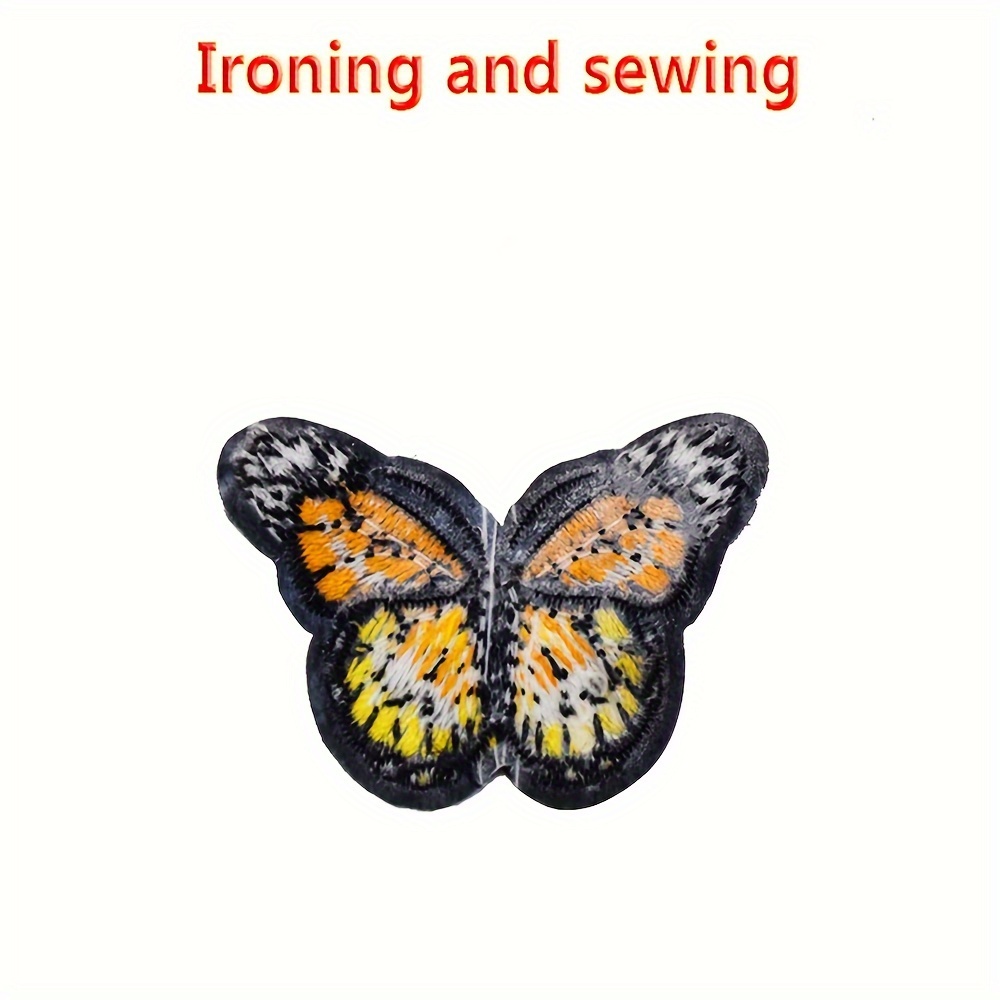 10pcs Butterfly Patches Applique for Clothing Embroidery Patches on Clothes  DIY Ironing Sewing Children Kids Stickers