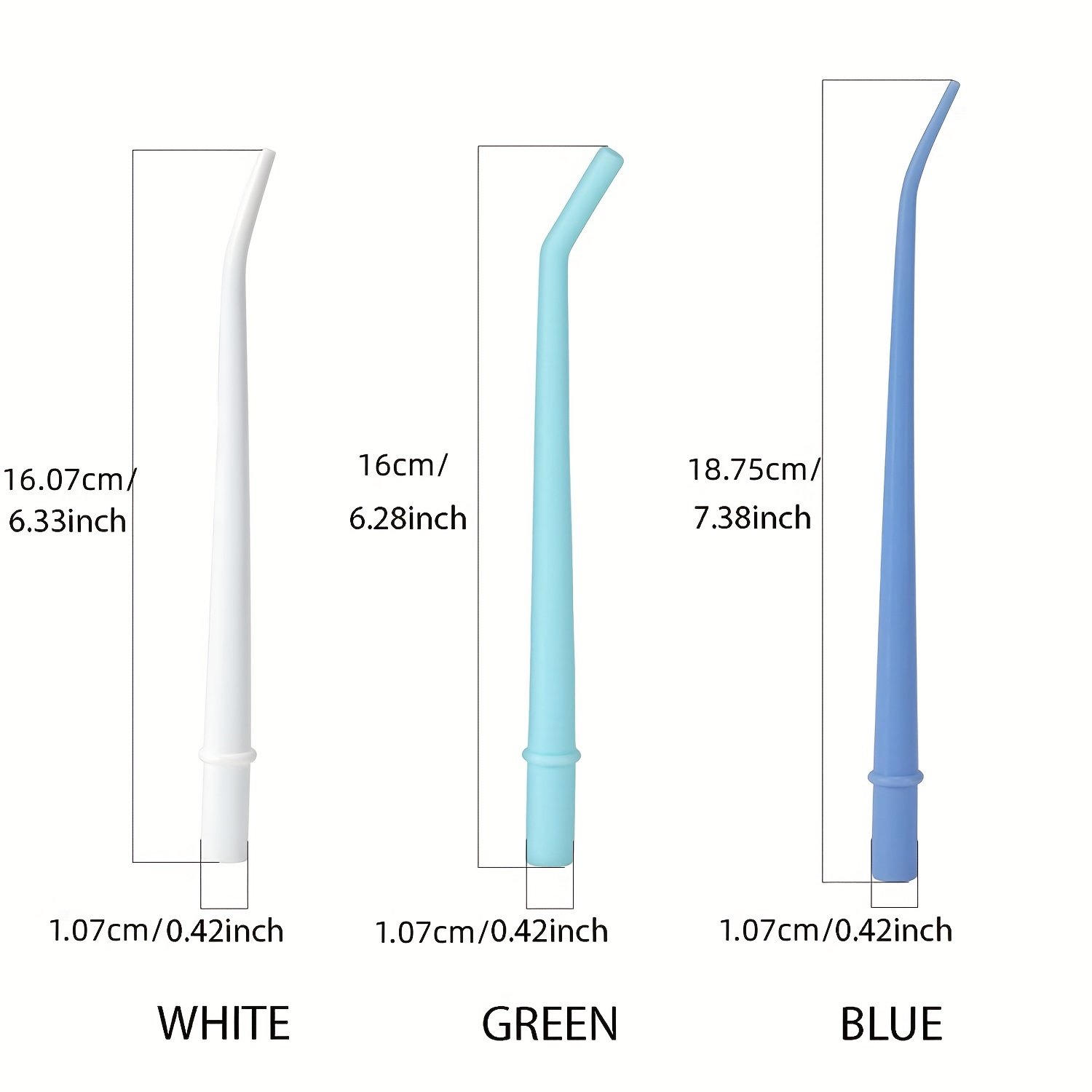 25pcs Disposable Plastic Curved Tips Surgical Aspirator
