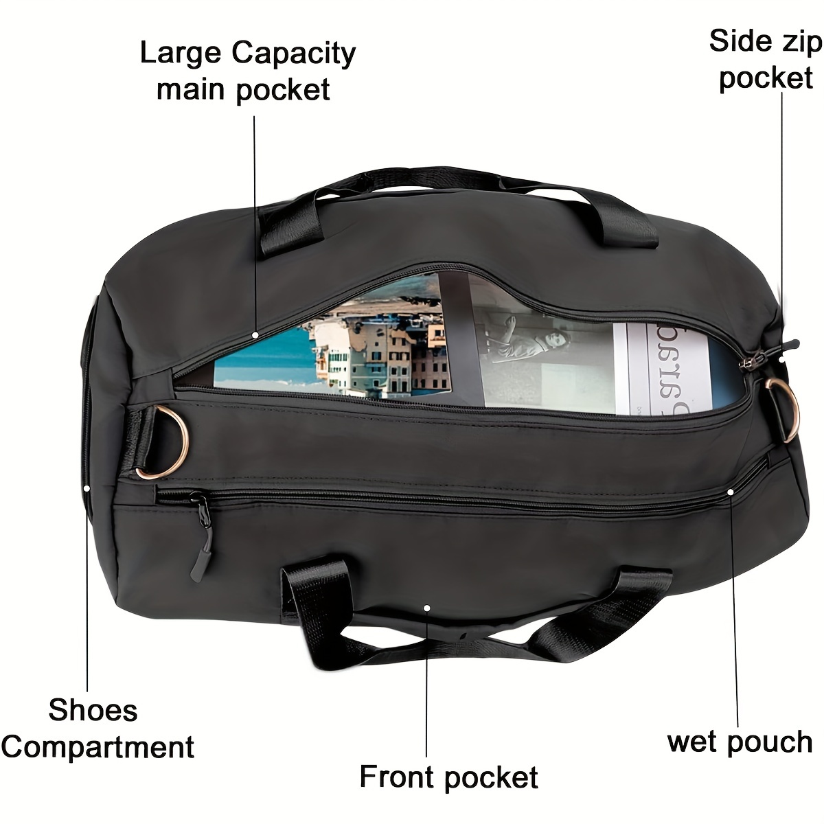 Sports Gym Bag Large Travel Duffel Bag Waterproof - Temu United