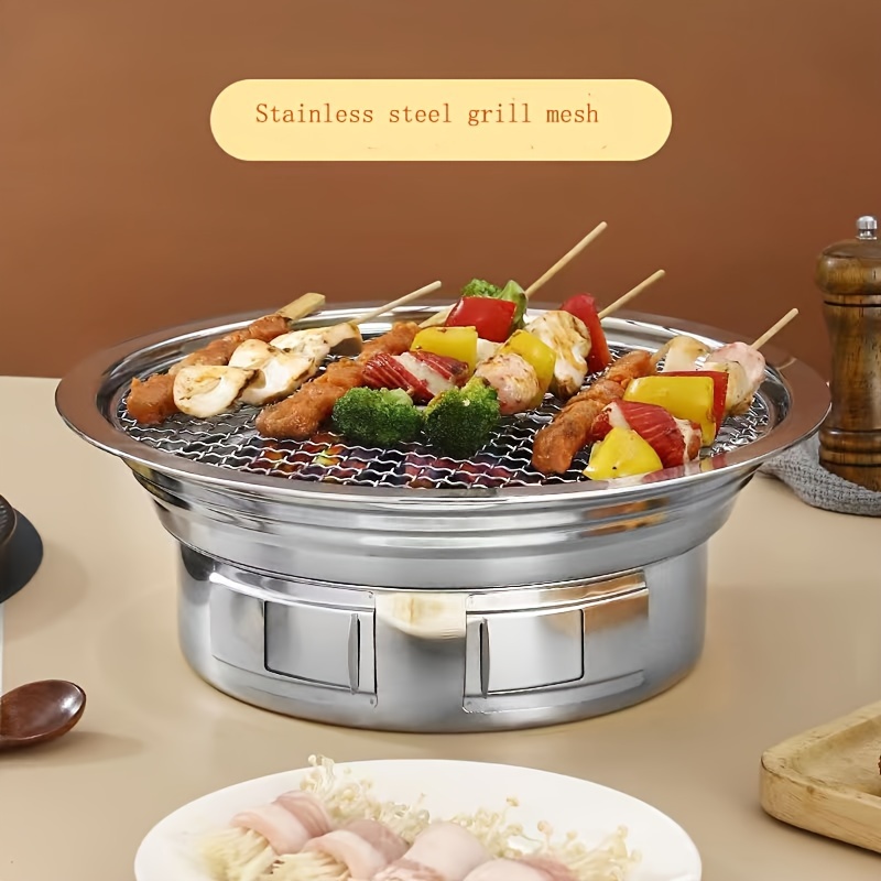 Stovetop Grill Pan Korean Bbq Grill Pan Non stick Round - Temu
