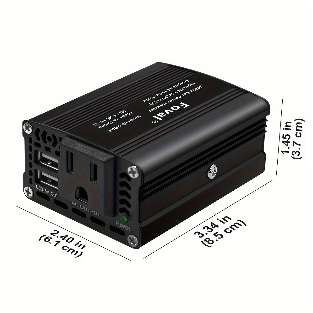 Car Power Inverter: Boost Your Car Charger Adapter Enjoy Ac - Temu