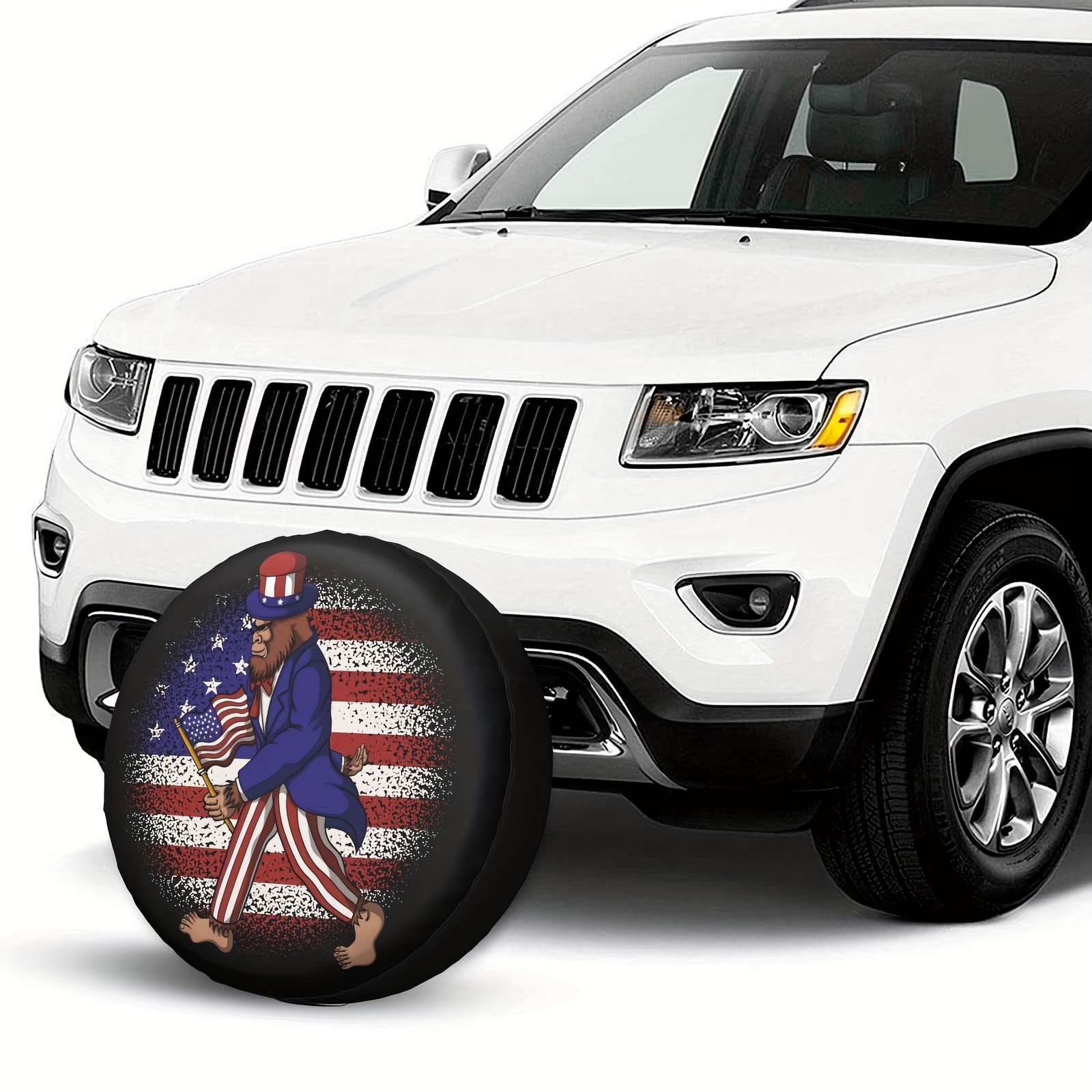 America Flag Spare Tire Cover Weatherproof Wheel Protectors Universal Fit  For Trailer Rv Suv Truck Camper Travel Trailer 14in 15in 16in 17in  Automotive Temu