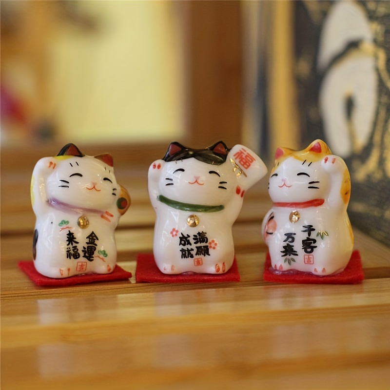 Céramique chat porte bonheur voiture décoration intérieure - Temu Canada