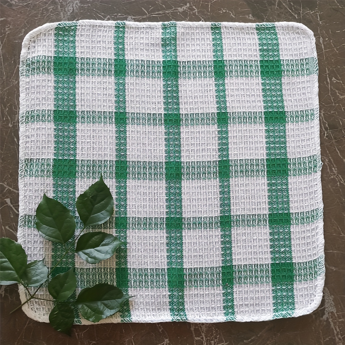 Scouring Pad Square Dish Cloths Red White Plaid Dish Towels - Temu