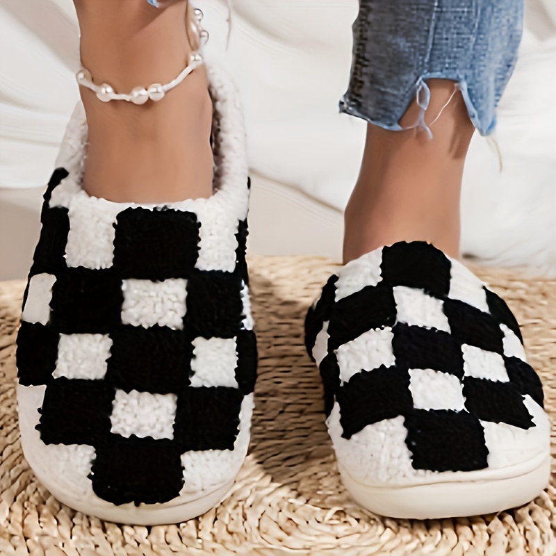 Chaussons Lavables Motif Kente Unisex - Taille M Et L - Tissu Peluche, Semelle EVA Antidérapante - 2