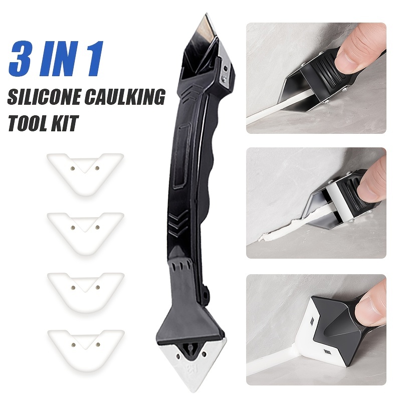 1 Silicone Caulking Tool Kit Stainless Steelhead Caulk - Temu