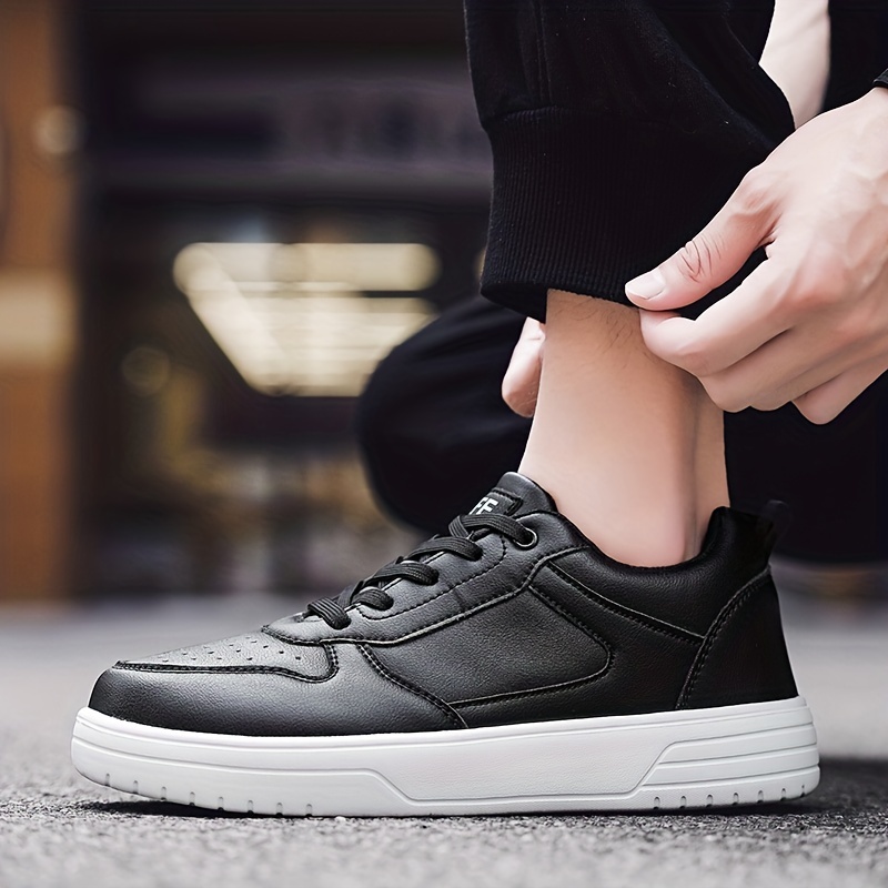 Match Up leather low trainers