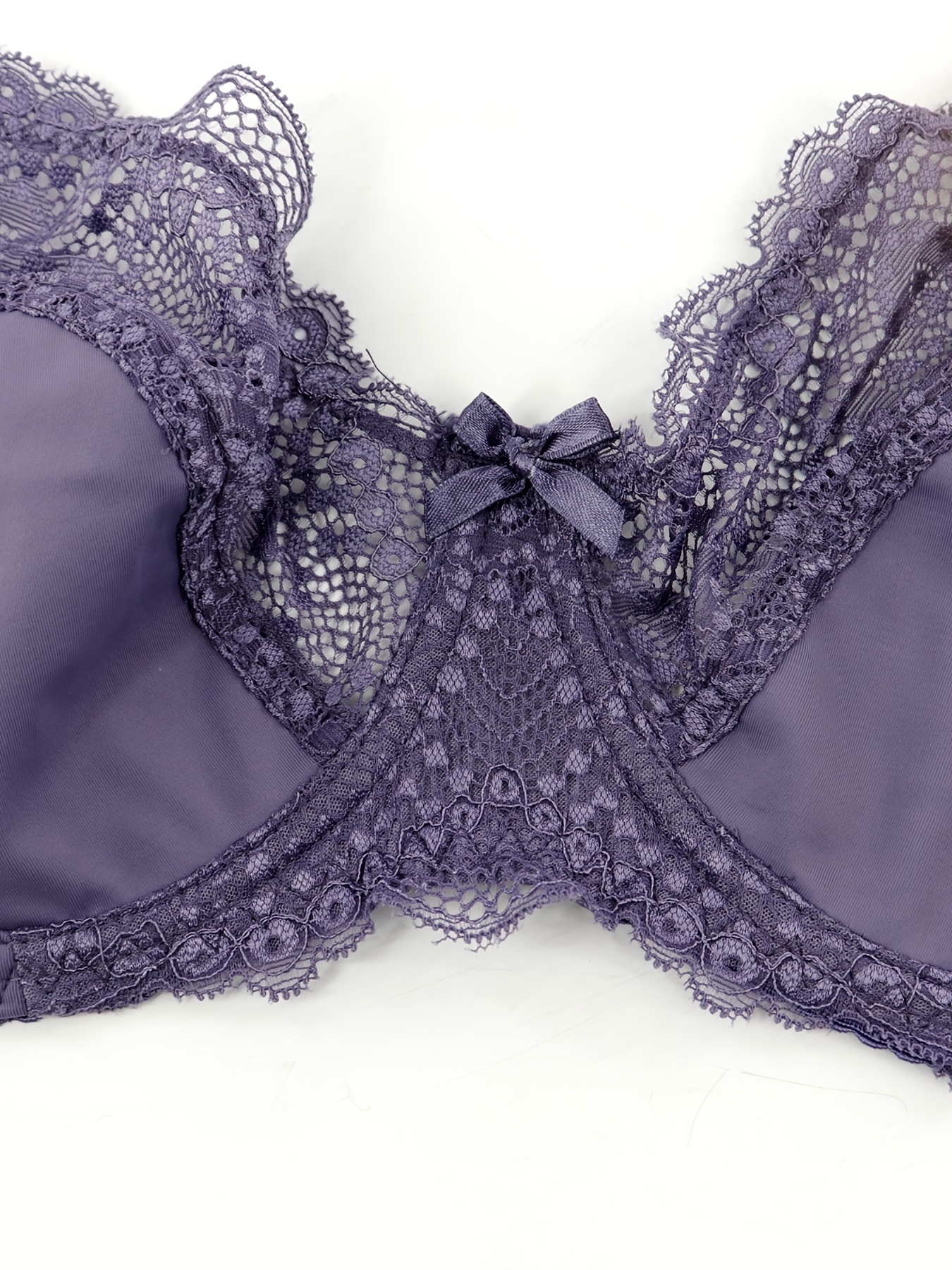 Lace bralette - Dark purple - Ladies