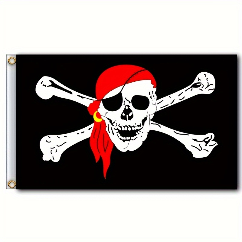 Printed Durable Pirate Flag Outdoor Banner Sign Party Breeze - Temu