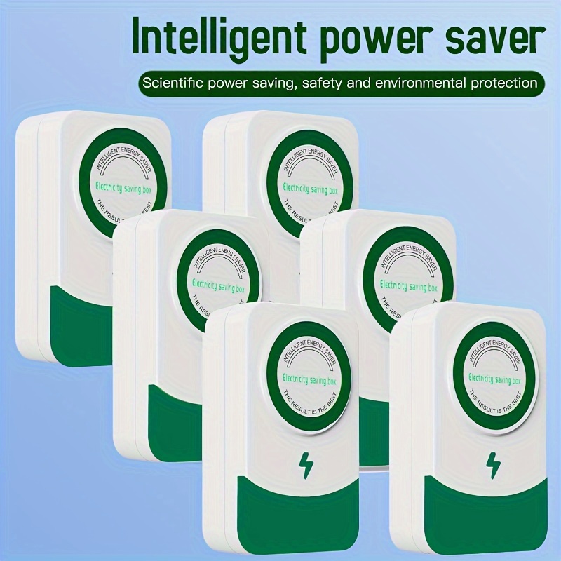 New 4Pcs Power Saver 90-250V Safe Electricity Saving Box Portable