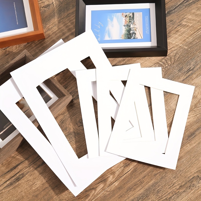 10pcs Kraft Cardboard Picture Frames DIY Retro Paper Photo Frame